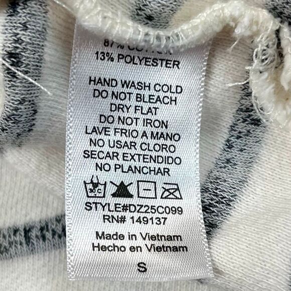 Double Zero Hooded Terry Cloth Short Sleeveless Top Small - Picture 8 of 9